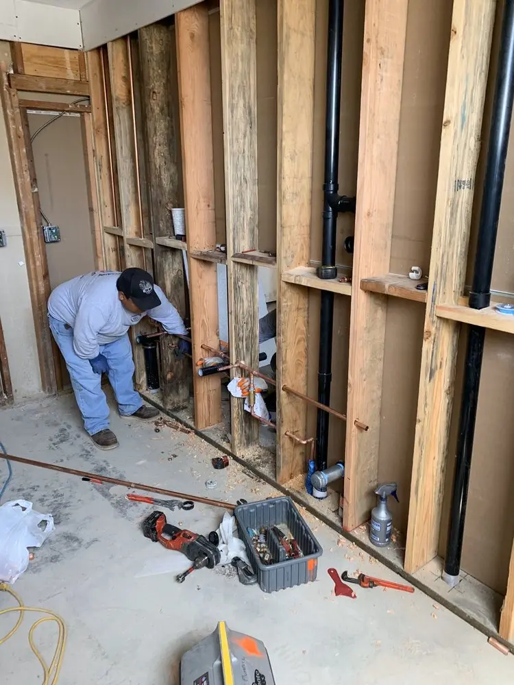 Commercial rough-in plumbing for Water Heater Replacement in Royce Valley